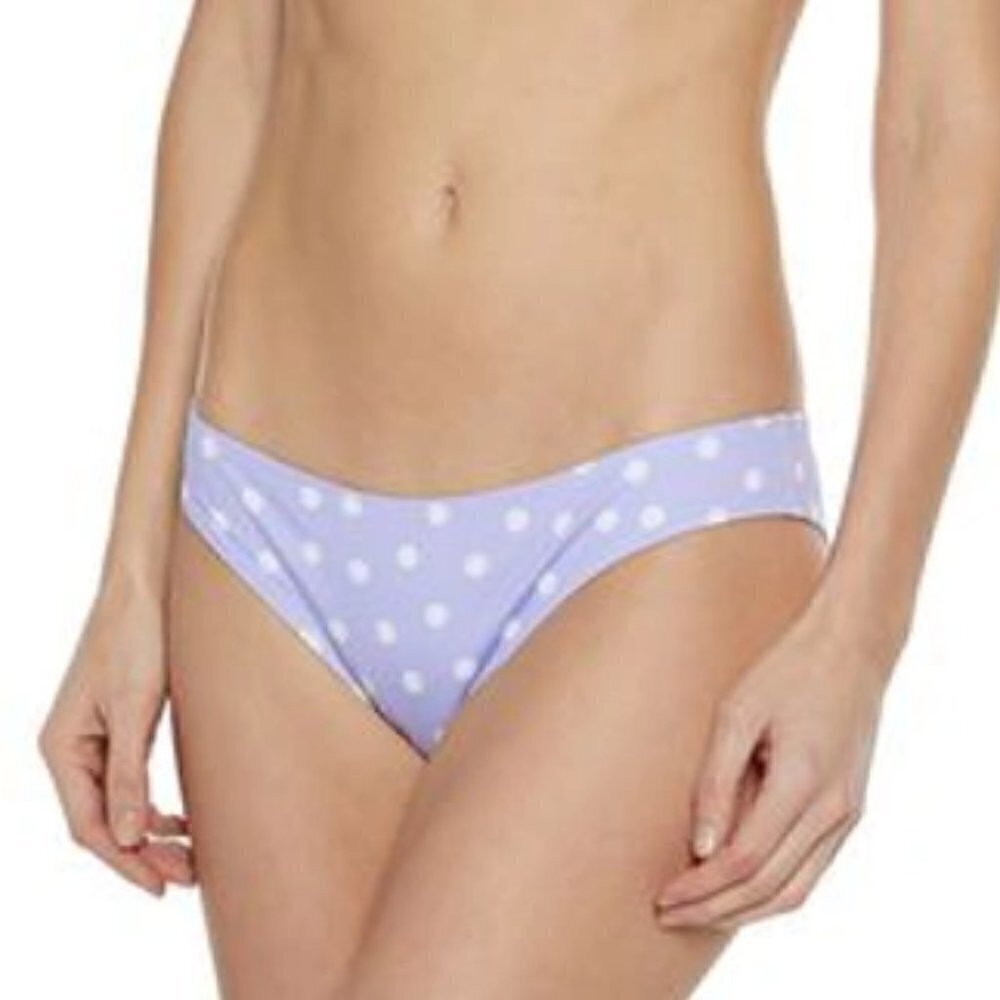 SOLID & STRIPED The Sasha Polka-dot Low-rise Bikini Bottom